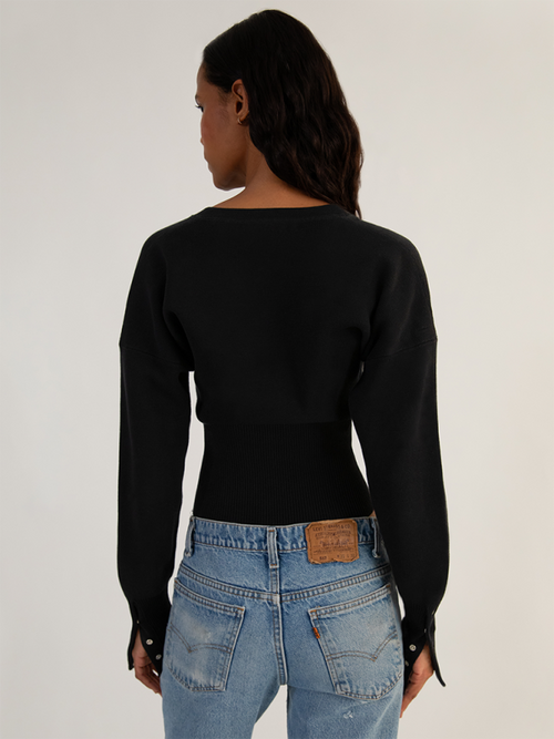 New Women's Fit Sexy Cardigan Button Sweater - CADDE